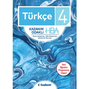 Tudem Yayınları 4 Türkçe Kazanım Odaklı HBA