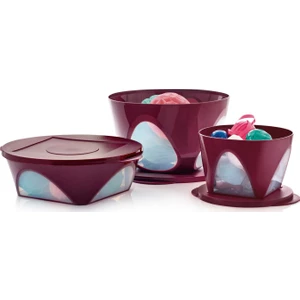 Tutku Set 3'Lü Saklama Kabı