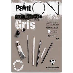 Paint On Gris A5 30 Yaprak - 250 Gram