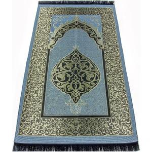 Ekonomik Osmanlı Tafta Seccade 0150 Mavi