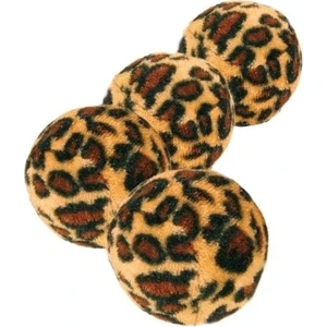 Leopar Desenli Kedi Oyuncak Top 4Cm 4Ad