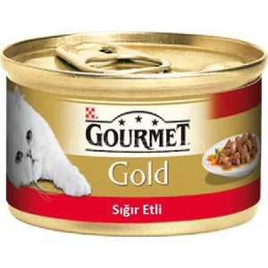 Gourmet Gold Sığır Etli Soslu Kedi Konserve Mama 85Gr