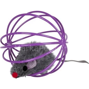 Ans  Kedi Oyuncağı, Top İçinde Peluş Fare 6Cm