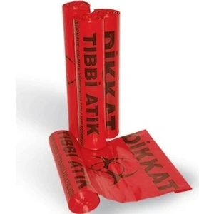 Ambalajstore Tıbbi Atık Poşeti Rulo 80X110 Jumbo Boy 100' lü