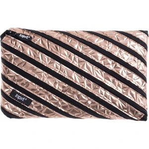 Altın Metalik Jumbo Kalem Kutusu Pembe