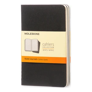 Cahier 3Lü Defter Siyah.Çizg.Cep Boy 64Syf Qp311