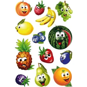 Çocuk Etiketi Sevimli Meyveler 3233