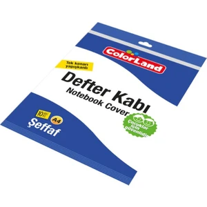 Defter Kabı Eko Şeffaf 10'Lu Color-Kap01