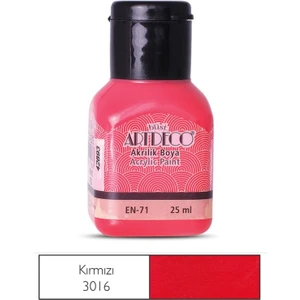 Akrilik Boya 25 Ml Kırmızı Y-070A-3016