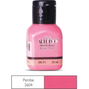 Akrilik Boya 25 Ml Pembe Y-070A-3604