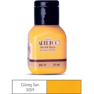 Akrilik Boya 25 Ml Güneş Sarı 070A-3059