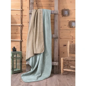 Cotton Box Çift Kişilik Pamuk Battaniye Mint - Bej