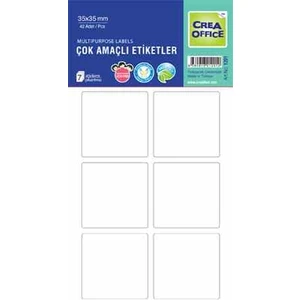 Crea Worls Ofis Etiketi 35 X 35 Boş Etiket 1201