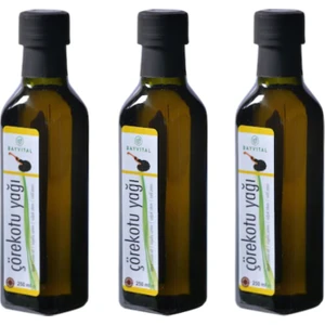 3 X 250 ml Çörek Otu Yağı Soğuk Sıkım Çörekotu Yağı 750 ml