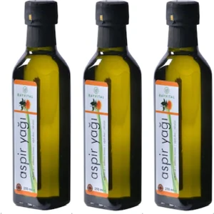 3 X 250 ml Soğuk Sıkım Aspir Yağı 750 ml