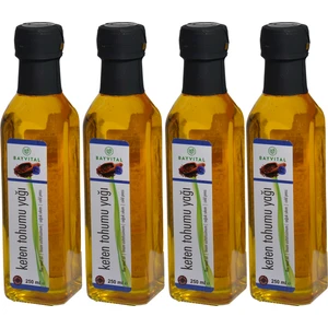 4 X 250 ml Soğuk Sıkım Keten Tohumu Yağı 1 lt