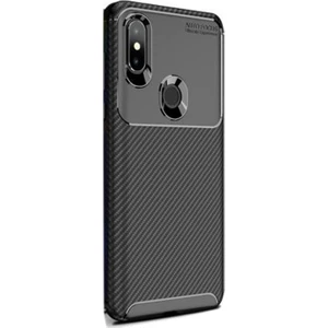 Xiaomi Mi Mix 3 Kılıf Negro Karbon Dizayn Silikon Siyah