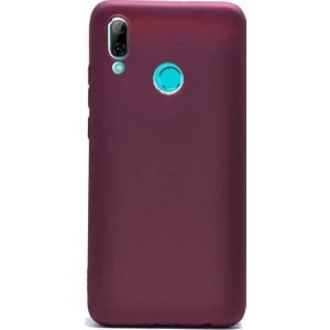 Huawei P Smart 2019 Kılıf Premier Silikon Esnek Arka Koruma Mürdüm