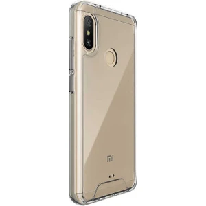 Xiaomi Mi A2 Lite Kılıf Gard Nitro Şeffaf Sert Silikon + Nano Glass Şeffaf
