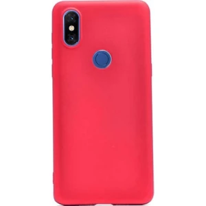 Xiaomi Mi Mix 3 Kılıf Premier Silikon Esnek Arka Koruma Kırmızı