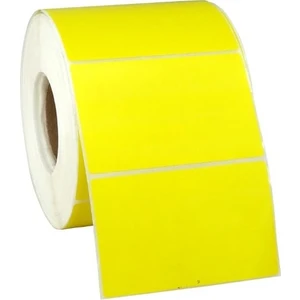 Termal Etiket Sarı Renk 40X58 Mm 600 Lük Rulo