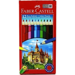 12 Renk Kuru Boya Kalemi 1/1 Tam Boy 1116312