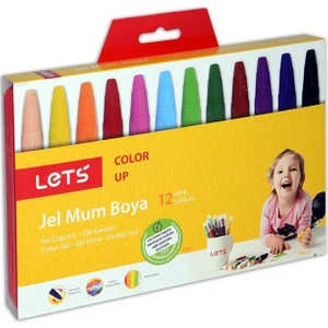 Lets 12 Renk Jel Mum Boya L-6612