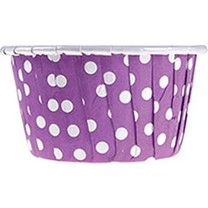 Dolphin Muffin-Kek Kapsülü Mor Puantiyeli 25li