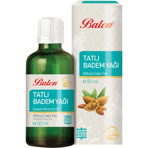 Tatlı Badem Yağı 50 ml (%100 Saf Soğuk Pres)
