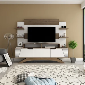 Decoroti̇ka Deparo Tv Ünitesi Beyaz Ceviz