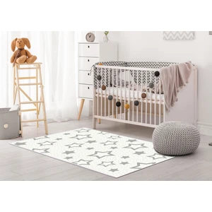 Antialerjik Kaymaz Taban Yıkanabilir Çocuk Odası Halısı 2123 Gri 2 80X120 cm
