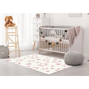 Antialerjik Kaymaz Taban Yıkanabilir Çocuk Odası Halısı 2123 Pudra 2 120X180 cm