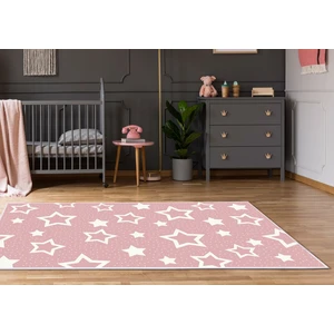 Antialerjik Kaymaz Taban Yıkanabilir Çocuk Odası Halısı 2123 Pudra 80X120 cm