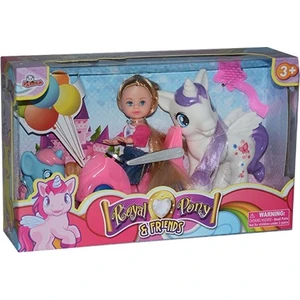 87165WG KUT. ARABALI 2 SEVİMLİ ATLI BEBEK