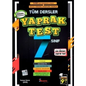 Seans 7. Sınıf Tüm Dersler Yaprak Test Yeni -  Yunus Emre Çekiç