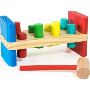 Child Wood Ahşap Çekiç Çak-Çak Oyunu