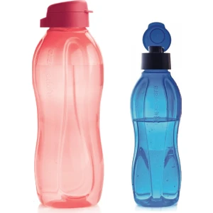 Tupperware Eko Şişe 1.5 Litre Pembe Ve 750 Ml Mavi
