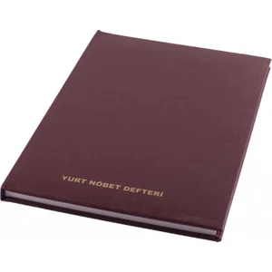 Yurt Nöbet Defteri 22X32 Suni Deri 100 Yaprak