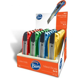 Mas Bion Maket Bıçağı Metal Yataklı 24 Lü Kutu No:18 9312