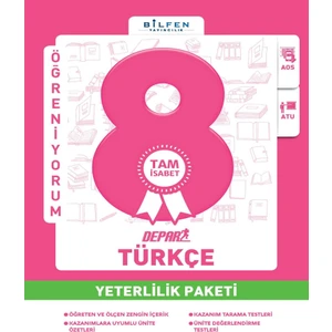 Bilfen Yayınları 8. Sınıf Türkçe Depar Yeterlilik Paketi