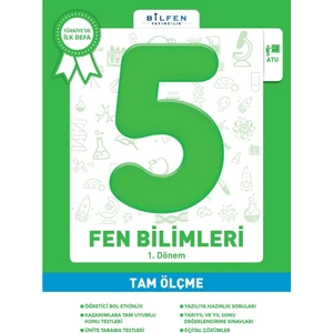Bilfen Yayınları 5 Sınıf Fen Bilimleri Tam Ölçme
