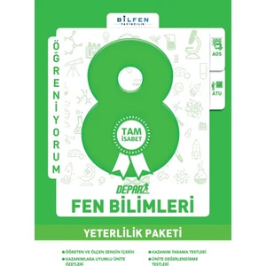 Bilfen Yayınları 8. Sınıf Fen Bilimleri Depar Yeterlilik Paketi
