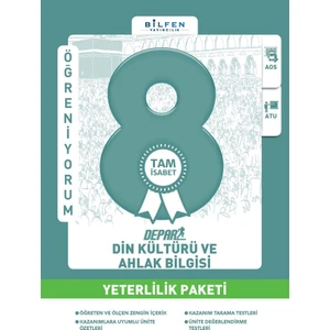 Bilfen Yayınları 8. Sınıf Din Kültürü ve Ahlak Bilgisi Depar Yeterlilik Paketi
