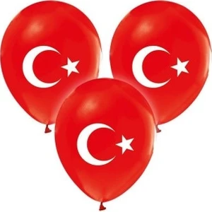 Balon Ayyıldız Baskılı 16 Adet