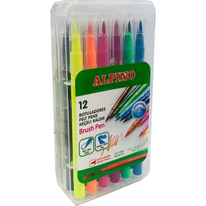 Alpino Fırça Uçlu Keçeli Kalem 12'Li