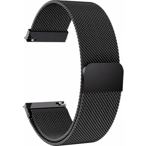 Samsung Galaxy Watch 46 Mm R800 İçin Milanese Mıknatıslı Kordon Siyah