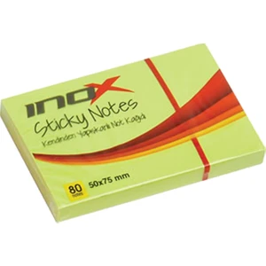 İnox 50X75 Yapışkanlı Not Kağıdı Fosforlu Yeşil 80 Yp