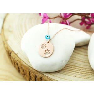 Silver & Silver Tksstr0013 Trend Kolye 925 Ayar Gümüş Altın Kaplama Kolye