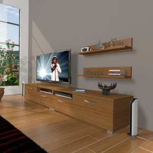 Eko 220R Mdf Tv Ünitesi Tv Sehpası Naturel Ceviz