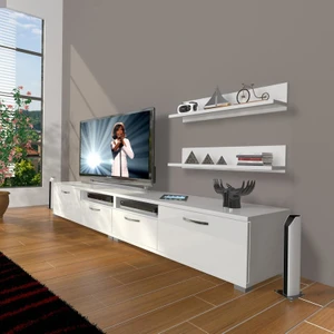 Eko 220R Mdf Tv Ünitesi Tv Sehpası Parlak Beyaz